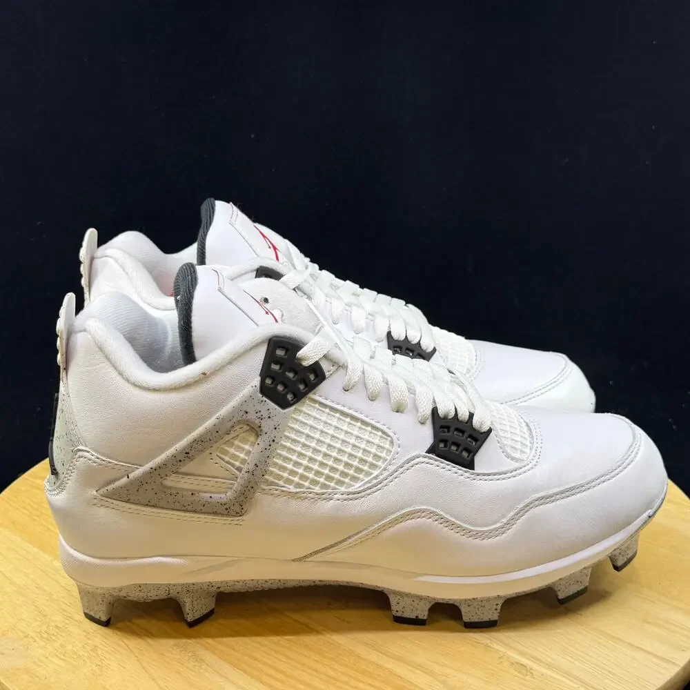 Nike Men's Air Jordan 4 Retro MCS Baseball Cleats - HQ0209 106- New - Size 10.5